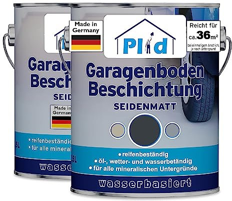 prinzcolor Revestimiento para suelos de garaje de alta calidad, color gris antracita, 5 l