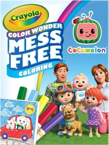 Crayola Cocomelon Color Wonder Coloring Set, Cocomelon Coloring Pages, Mess Free Coloring for Toddlers, Travel Activity, Gift for Kids