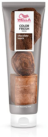 Wella Professionals Color Fresh Mask | Chocolate Touch | Natural Shade | Hair Color-Depositing Mask | Vegan Formula with Avocado Oil | Zero Damage | Silicone Free | 5 Fl Oz