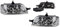 Set 2 Faro Fanale Proiettore Anteriore Sinistro e Destro Per Ducato Jumper Boxer 244 da 2002 a 2006 H7 H1 Cromato Predisposto Regolazione Elettrica Gruppo Ottico Luce Fanalino