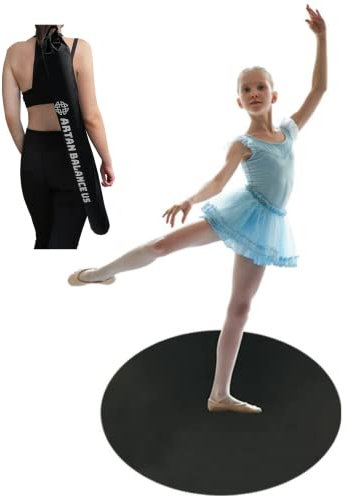 Artan Balance Tanzfläche für Zuhause, Studio, Bühnenauftritte oder Partys im Freien, glatter Boden für Ballett, Jazz oder Tap-Praxis, runde Tanzmatte für Kinder und Erwachsene