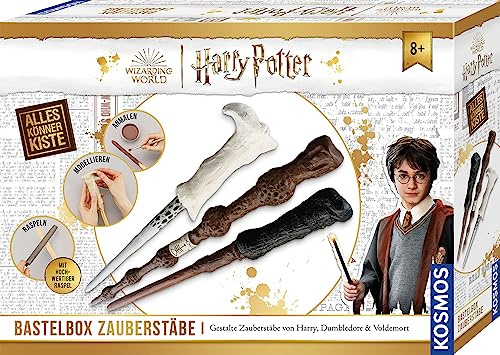 Kosmos 604653 Harry Potter - Varita mágica para Hacer varitas mágicas de Harry Potter, Dumbledore y Voldemort Manualidades, Caja para Manualidades, Regalos y Merchandising de Harry Potter