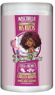 Mascarilla para Cabellos Rizados Dona Flora – Define, Suaviza y Reduce el Frizz – Hidratación y Nutrición Profunda – Apta para Todo Tipo de Rizos – 1000ml