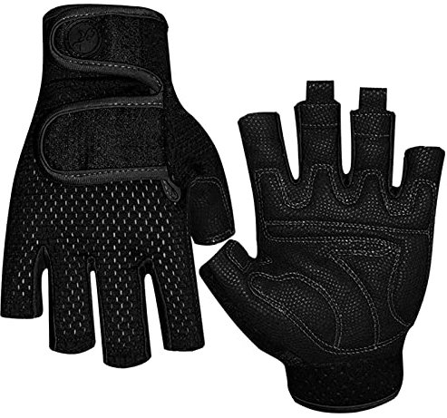 KOCAN Segelhandschuhe 3/4 Kurzfinger Radfahren Mountainbike Fahrradhandschuhe für Männer und Frauen Angeln Kajak Paddeln Segeln Trainingshandschuhe,Fahrradhandschuhe kurzfinger