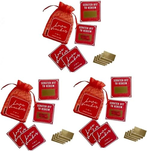 Lot de 5/10/20 cartes à gratter pour couples, rendez-vous, coupons d'amour romantiques, livre de bons à faire soi-même pour elle ou lui (20 pièces)