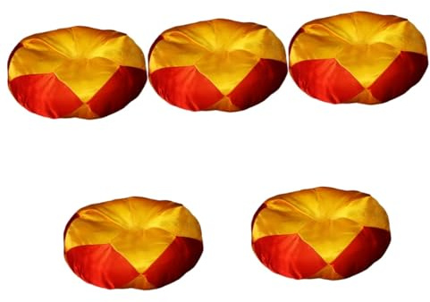 5 Stück hölzerne Fisch-Kupfer-Glockenspiel-Pads, antikes Dekor, nepalesische Schüssel-Kissen, Kissen, Meditationsschale, Klangschalen-Pads, Klangschalen-Kissen, Autoaufkleber, lustige Tempel-gestic