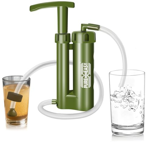 Hand Pump Camping Water Filtration System Survival - Water Purifier Survival