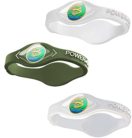 Power Balance original äkta prestanda armband, silikongummi armband sportarmband armband för män kvinnor, kraft 3-pack armringar, säker vattentät lätt hållbar