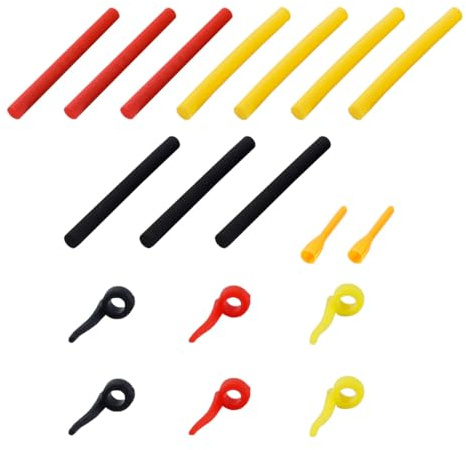 Orivin Kit de montage Zig 18 pièces pour la pêche à la carpe, ensemble réglable avec flotteurs marqueurs en mousse Zig et ligne Zigs inclus