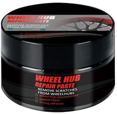Set di riparazione per cerchioni e graffi, 50 g, pasta di restauro – Soluzione di trattamento auto con spugna, per auto, moto, camion e barche