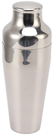 LOCADENCE Cocktailshaker, Multifunktionell Rostfritt Stål Cocktailblandare I Fransk Stil, Shakers Bartending, Ice Shaker för Fester, Campingturer, Avkopplande Båtturer (Silver)