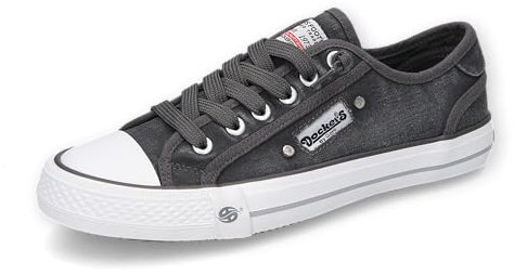 Dockers by Gerli Damen Low-Top Sneaker, Frauen Halbschuhe,schnürer,straßenschuhe,Strassenschuhe,Sportschuhe,Freizeitschuhe,grau,41 EU