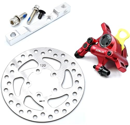 Freno X Tech con disco 120 mm e adattatore Monorim per monopattino elettrico Xiaomi M365 1S Essential Pro