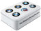 Nostalgic-Art Retro Vorratsdose Flach, 2,5 l, BMW – Logo Evolution – Geschenk-Idee für BMW Accessoires Fans, Original Lizenzprodukt (OLP), Blech-Dose mit Deckel, Werkstatt-Deko im Vintage Design