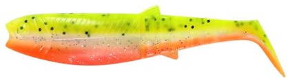 Savage Gear Cannibal Shad 15 cm 33 g – 2 tampons en caoutchouc, couleur : citron craquelé