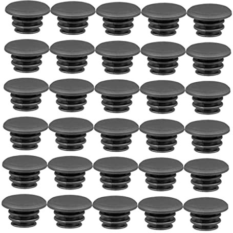 Kisangel 30 Stück Fahrrad-lenker-endkappen Lenkerstopfen Für Mountainbike Rennrad Schwarz Schützt Lenker Und Stange
