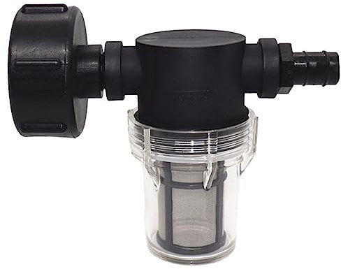 MOONDKIST IBC Ton Barrel Joint, Hose Connector, Pressure Washer Hose Sediment Filter Attachment, IBC Tank High Pressure Hose 100 Mesh Stainless Steel Strainer (20mm)