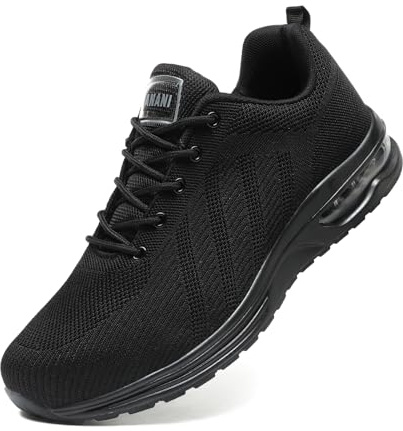Hanani Chaussures de sécurité Homme Femme Basket de Securite Baskets Chantiers Embout Acier Respirant Chaussures de Travail Légère Amorti Confortable Anti-Perforation