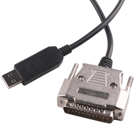 LZDICITARU USB till DB25 RS232 Null Modem FTDI seriell adapterkabel Programmeringsdrivrutin för Sharp X68K X68000 PC Kommunicera Programmeringskabel