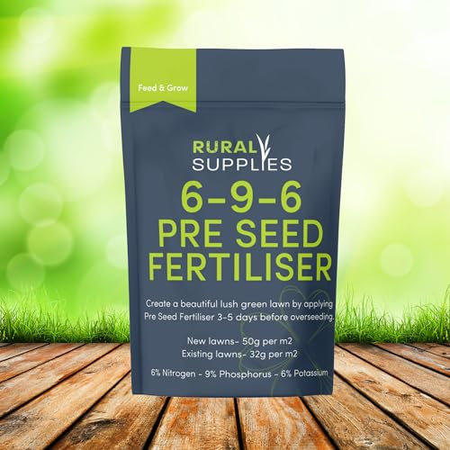 Rural Supplies Winter Pre-Seed Grass Fertiliser 6-9-6 | Granular Lawn Starter for New & Established Grass | Boosts Root Growth & Soil Health | Fast-Acting Formula (1kg covers 20-50m²)