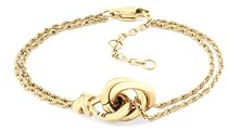 Tommy Hilfiger Jewelry Doppeltes Ketten-Armband für Damen aus Gelbgold mit einem Nautischen Knoten - 2780991