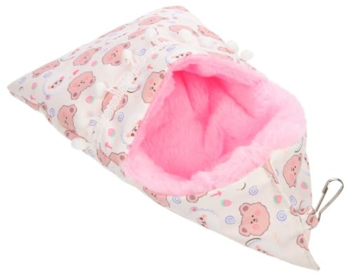 BESPORTBLE Hamac pour Petits Animaux en Coton et Toile, Doux et Chaud, Lit Suspendu Décoratif pour Hamsters et Cochons d'Inde en Cage
