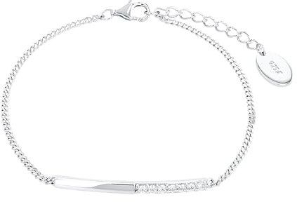 s.Oliver Armband 925 Sterling Silber/Edelstahl für Damen, Armschmuck, Motiv, Kommt in Schmuck Geschenk Box