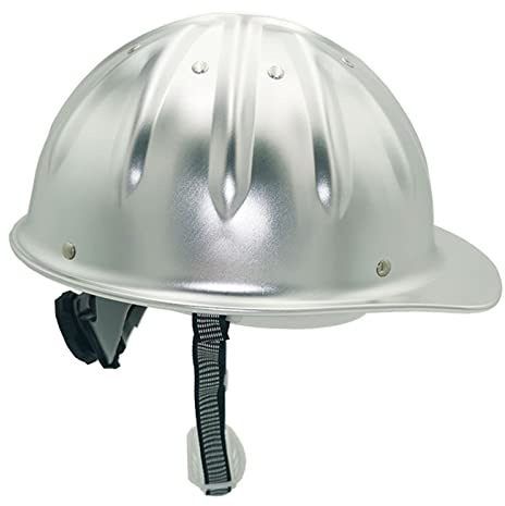 Aluminum Hard Hats,Construction Safety Helmet,Rivet Reinforced Head Protection Work Cap for Industrial Engineering Forestry Railway Metallurgy Mine