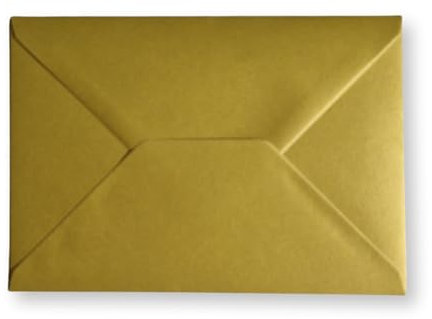 Cards & Crafts Luxus Metallic C6 Briefumschläge - 16,2x11,4 cm - 110 Gramm - 162x114mm (Gold, 100)