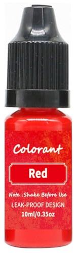 bephible Colorante para velas, 10 ml, color para velas de jabón, cera de soja, colorante de parafina para el hogar, rojo