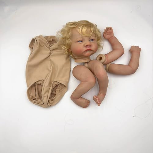 Neue 19inch Levi Awake bereits gemalt Reborn Puppe Teile lebensechte Baby 3D Malerei mit sichtbaren Adern Tuch Körper enthalten