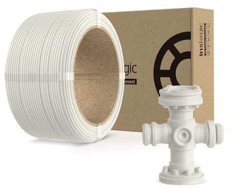 Inslogic Förtorkat Nylon Filament 1.75 mm 3D Skrivare Filament, Polyamid (PA) PA6/66 Vridningsfritt Utskrift Passar de flesta FDM Skrivare, 250g Påfyllning