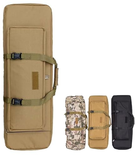 Sac De Tir, Double Carabine Pistolet Sac, Peut Contenir 2 Fusils, Étui À Fusil Tactique Arme Longue avec Plusieurs Poches Etuis Souple pour Carabine Sac De Pêche Portable C,70cm