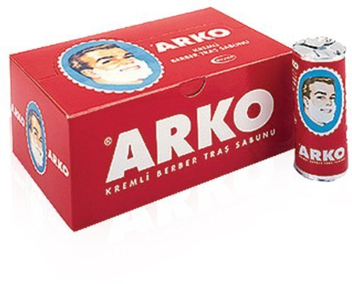 Arko - Sapone da barba, 12 x 75 g, in cartone