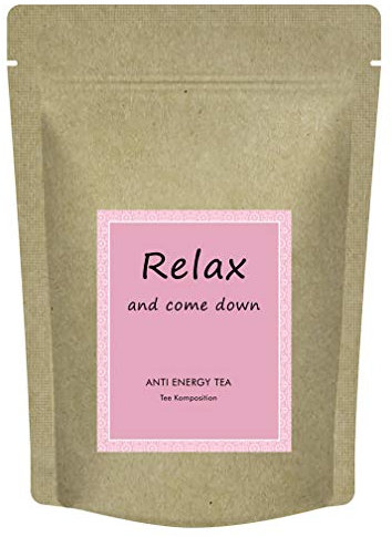 Relax Abendtee – 70 g Kräutertee Mischung mit Ingwer, Brennnessel, Lavendel, Kamille & Orangenschale, … – der natürliche Entspannungstee ohne Zusätze – koffeinfrei - von Quertee