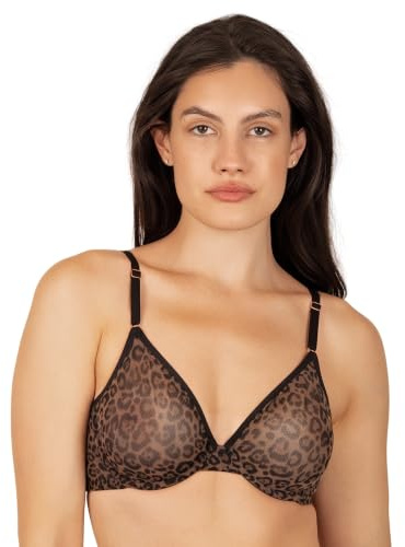 Reggiseno da donna elegante e sexy con ferretto in rete trasparente, disponibile in confezione singola e doppia!, 3D (Taglia Produttore: 34D)
