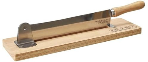 Paris Prix Trancheuse à Pain Bois & INOX 2 en 1 37cm Naturel