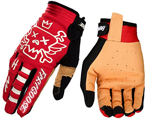 EXCEREY Cycling Gloves Mountain Bike Gloves for Outdoor Sports, Driving, Climbing for Men & Women (Red, M)