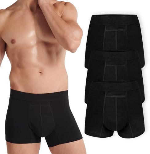 siegmund Inkontinenz Herren Boxershort 1x Care | Waschbare Unterwäsche mit bis zu 60ml Saugfähigkeit für den mehrmaligen Gebrauch | Größe L | für leichte Inkontinenz oder Blasenschwäche