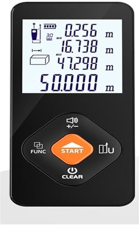 Buscador de ángulos digital, Telémetro láser digital de luz verde 50M70M100M120M Medidor de distancia láser de haz verde Trena Laser(50M(165ft))
