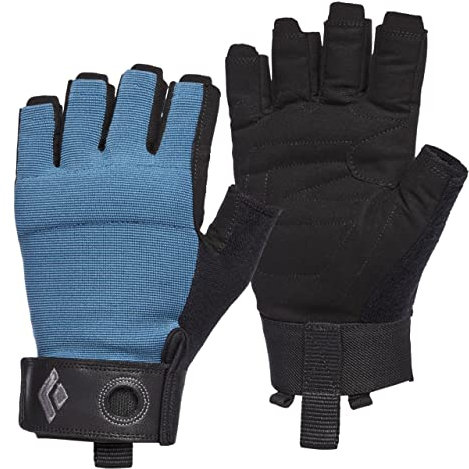 Black Diamond Unisex Crag Half-Finger Gloves Kletter-Handschuhe, Klettersteig, Astral Blue, XS