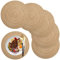 Tovagliette Lavabili Rotonde, Tovagliette Colazione Set di 6 Resistente al Calore Tovagliette per Natale Partito Cucina, 36cm, Colore del caffè