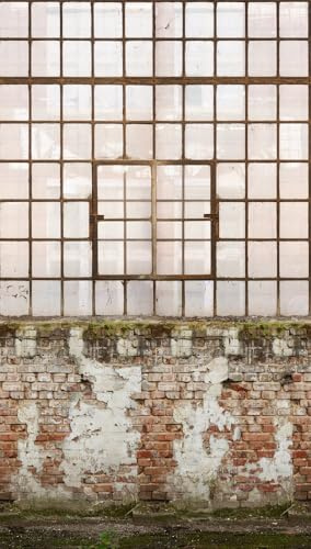 Fototapet fabrikshall – Livingwalls väggtapet krämfärgad – tapet betongutseende på 2,80 m x 1,59 m – tapet vardagsrum modern