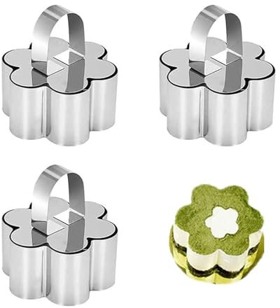 3 Pezzi Coppapasta, Anelli per Torte 8cm Coppa Pasta di Acciaio in Acciaio Inossidabile con Coperchio Anelli per Torta in Acciaio Inossidabile Addensato, per Pasticceria Glassa Panini Torte Mousse