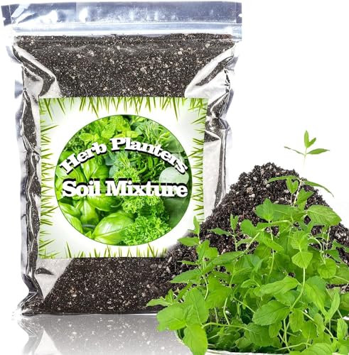 Organic Potting Soil Mix for All Indoor & Outdoor Small Containers Including Herbs, Vegetables, and Flowers 1L