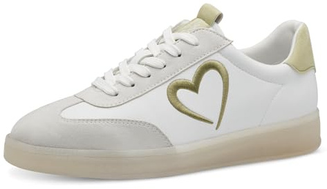 Marco Tozzi dam av Guido Maria Kretschmer 2–83701–44 sneakers, vit/lime, 41 EU, Vit lime, 41 EU