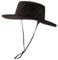TOP-EX Herren UPF 50 Safarihut mit breiter Krempe und Sonnenbrillenhalter - UV-Schutz Fischerhut, Wasserdicht & Atmungsaktiv - Faltbarer Sonnenhut für Outdoor, Wandern, Camping, Angeln Schwarz M/L