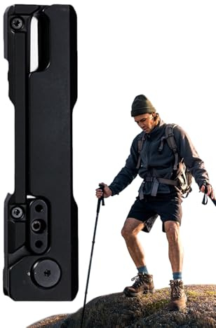 Pruojhw Pioche polyvalente – Multifonction portable | Outil de pioche de randonnée, pour la randonnée, l'escalade, l'alpinisme, la construction, l'ingénierie et le sac à dos