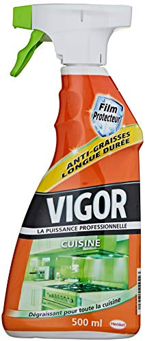 VIGOR Cuisine – Pistolet (500 ml) – Spray Nettoyant Cuisine – Produit dégraissant – Nettoyant Ménager