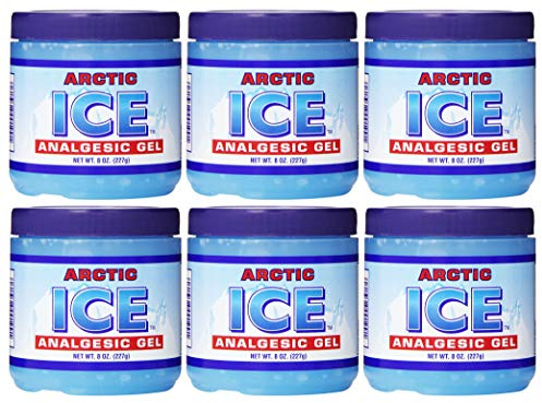 Set of 6 Pain Relief Analgesic Gels! Arctic Ice Pain Relief! 8oz Each! Stop Your Aches and Pains! Made in USA! (6)
